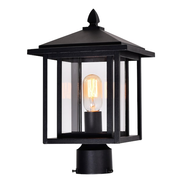 Cwi Lighting Crawford 1 Light Black Outdoor Lantern Head 0417PT9-1-101 - main
